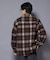 テックメルトンチェックシャツブルゾン