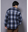 テックメルトンチェックシャツブルゾン