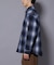 テックメルトンチェックシャツブルゾン