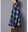 テックメルトンチェックシャツブルゾン