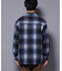 テックメルトンチェックシャツブルゾン