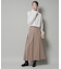 ワイドプリーツロングスカート