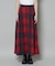 起毛チェックタックフレアスカート