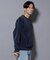 モールヤーンダブルフェイスクルーネックニット