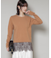 裾レースドッキングロングTシャツ