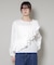 斜めフリルプルオーバーブラウス