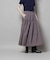 シャンブレータフタティアードギャザースカート