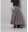 シャンブレータフタティアードギャザースカート