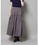 シャンブレータフタティアードギャザースカート