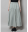 シャンブレータフタティアードギャザースカート