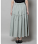 シャンブレータフタティアードギャザースカート