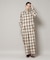オンブレーチェックジャンプスーツ