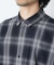 ビッグドレープチェックシャツ 長袖