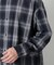 ビッグドレープチェックシャツ 長袖