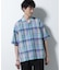 Fabric by INDIA オールドライクマドラスチェックシャツ 半袖
