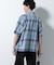 Fabric by INDIA オールドライクマドラスチェックシャツ 半袖
