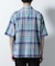 Fabric by INDIA オールドライクマドラスチェックシャツ 半袖