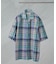Fabric by INDIA オールドライクマドラスチェックシャツ 半袖