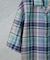 Fabric by INDIA オールドライクマドラスチェックシャツ 半袖