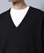 CICA&UVカット リブニットVネック