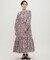 H.A.O／Block Print L／S Dress