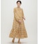 H.A.O／Block Print L／S Dress