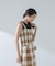 RITA ROW／Checkered smocked body top
