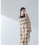 RITA ROW／Checkered smocked body top