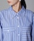 Baum und Pferdgarten／Striped Cotton Poplin シャツ