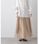 シアーオーガンジータックフレアスカート