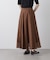 シアーオーガンジータックフレアスカート