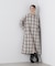 オンブレーツイルチェックシャツワンピース