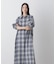 オンブレーツイルチェックシャツワンピース