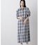 オンブレーツイルチェックシャツワンピース
