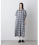 オンブレーツイルチェックシャツワンピース