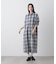 オンブレーツイルチェックシャツワンピース