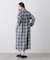 オンブレーツイルチェックシャツワンピース