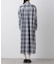 オンブレーツイルチェックシャツワンピース