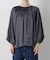 前後2wayサテンボリュームスリーブブラウス