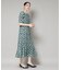 troisieme chaco／CUT JACQUARD PRINT ワンピース