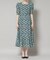 troisieme chaco／CUT JACQUARD PRINT ワンピース