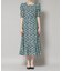 troisieme chaco／CUT JACQUARD PRINT ワンピース