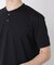 ワイドリブスタンダードヘンリーネックTシャツ 半袖