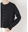 洗濯機洗い可UVカット接触冷感金ボタンクルーカーディガン