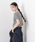 ラメリブカットクルーネックTシャツ