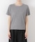 ラメリブカットクルーネックTシャツ