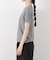 ラメリブカットクルーネックTシャツ