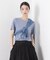 ラメリブカットクルーネックTシャツ