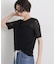 シアーカットクルーネックトップス