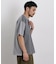 オーバーダイジャガードストライプヘンリーTシャツ 半袖
